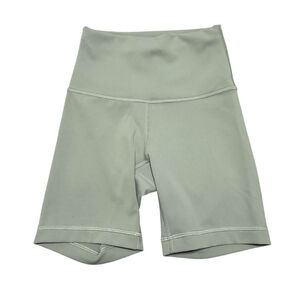 Lululemon Womens Wunder Train High-Rise Short 6" Shorts Size 2 Green Running